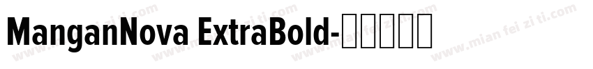 ManganNova ExtraBold字体转换